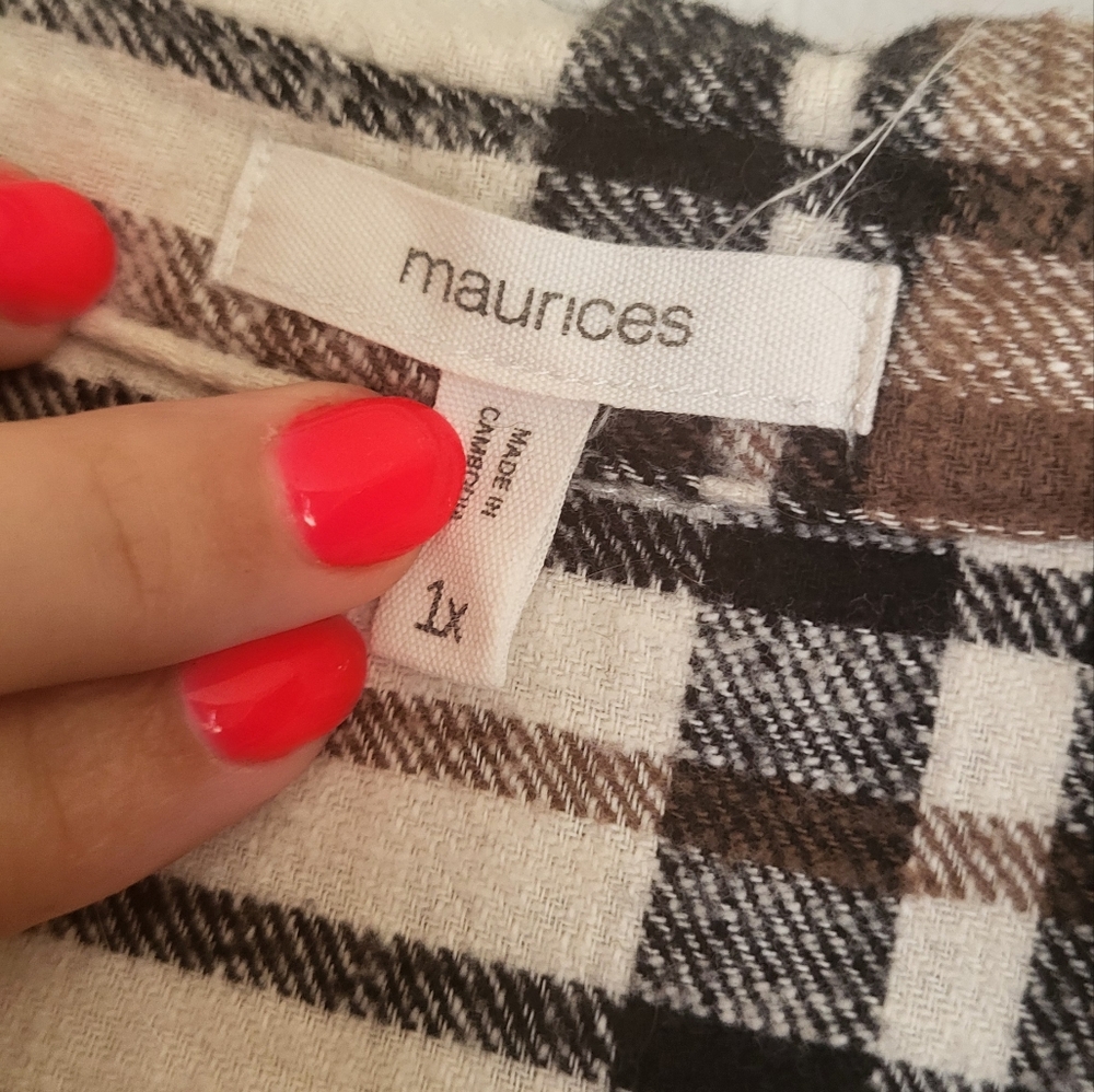 Plaid Button Down Flannel - image 2